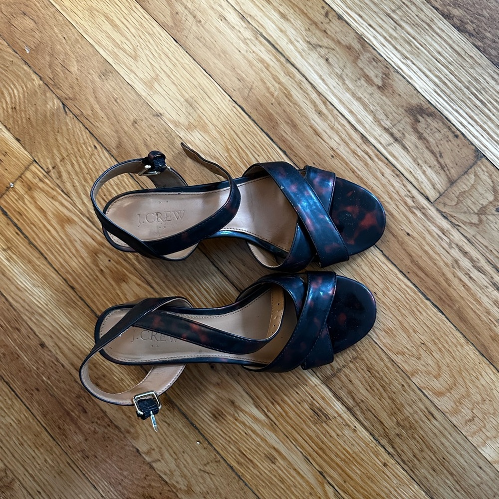 J. Crew Tortoiseshell Patterned Crisscross Block … - image 3